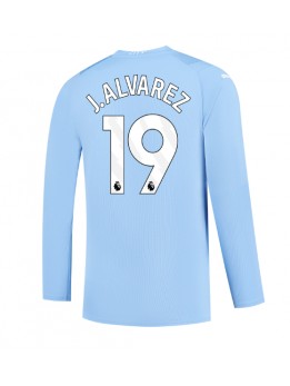 Manchester City Julian Alvarez #19 Domaci Dres 2023-24 Dugim Rukavima
